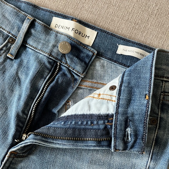 Denim Forum The Nico Mid Rise Skinny Crop Jeans - Picture 5 of 11